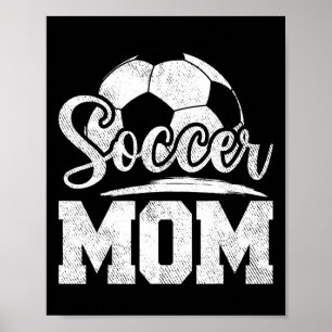 Voetbal moeder Voetbal Speler Spel Dag Moederdag Poster