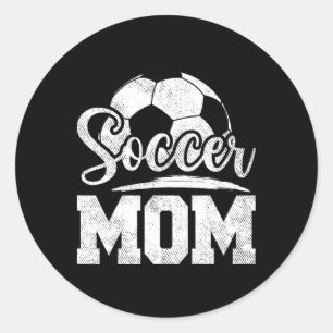 Voetbal moeder Voetbal Speler Spel Dag Moederdag Ronde Sticker