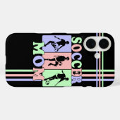 Voetbal Mom Pastels Case-Mate iPhone Case (Achterkant (horizontaal))