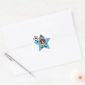 Voetbal Monkey sticker (Envelop)