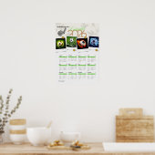  Voetbal Motivatie 2026 CALENDER Poster (Keuken)
