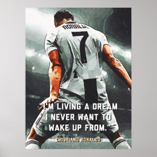 Voetbal Motivatie Poster Droom Citaat Sport Muur
