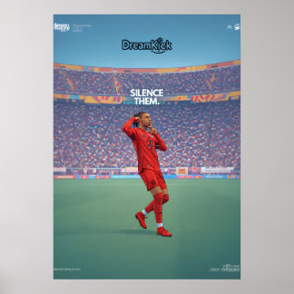 Voetbal Muurkunst – “Zwijg ze” Inspirerend Poster