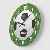 Voetbal Naam op maat Grote Klok (Hoek)