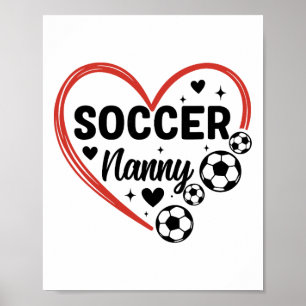Voetbal Nanny Hart Voetbalspeler Nanny Poster