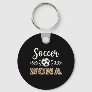 Voetbal Nona Grappige Voetballer Nona Luipaard  Sleutelhanger