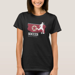 Voetbal Noord-Korea Vlag Voetbal Team Voetbalspele T-shirt