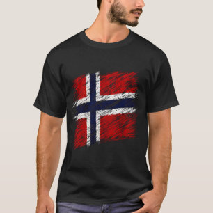 Voetbal Noorwegen vlag 2026 liefhebbers T-shirt