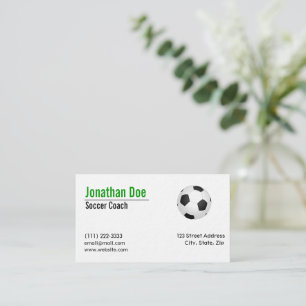 Voetbal of Football Coach-Visitekaartje Visitekaartje