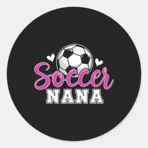 Voetbal Oma Grootmoeder Vrouwen Moederdag Oma Voet Ronde Sticker