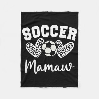 Voetbal Oma Overeenkomstige Familie Voetbal  Fleece Deken