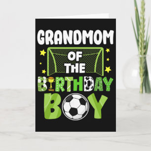 Voetbal Oma Verjaardag Jongen Feest Voetbal Famili Kaart