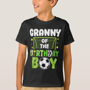 Voetbal oma verjaardag jongen feest voetbal famili t-shirt