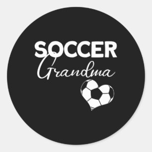 Voetbal Oma Voetballer Voetbal Ronde Sticker