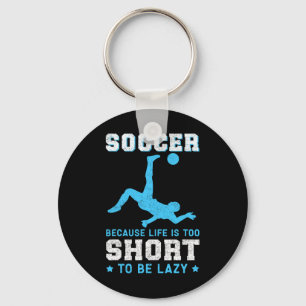Voetbal Omdat Voetbalspeler Sleutelhanger