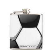 Voetbal Ontwerpkolf Heupfles (Voorkant)