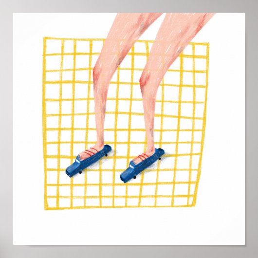 Voetbal op auto's poster (Voorkant)