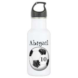 Voetbal op een speciale fles