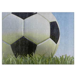 Voetbal op gras snijplank