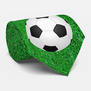 Voetbal op Grass Print stropdas