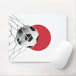 Voetbal op Japanse vlag Muismat