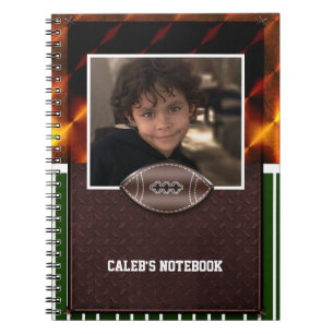 Voetbal op maat gemaakte foto gepersonaliseerde jo notitieboek