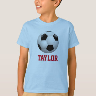 Voetbal op maat t-shirt