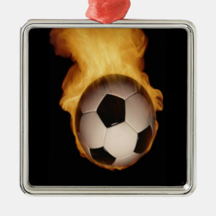 Voetbal op Ornament tegen brand