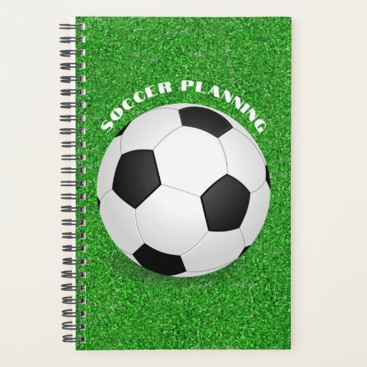 Voetbal op veld planner (Voorkant)