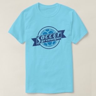 Voetbal Opa Naam & Nummer Terug Print T-shirt