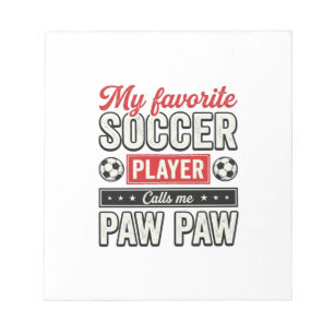Voetbal Opa Opa Vintage Speler Opa Shirt Ontwerp Notitieblok
