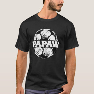 Voetbal Opa Voetbal Bal Gespleten Grappig Voetbal T-shirt