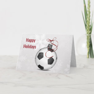 voetbal ornament Vakantiegroet Feestdagen Kaart
