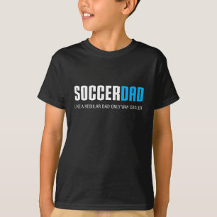 Voetbal Pap Grappig Schattige Vaderdag Gift T-shirt