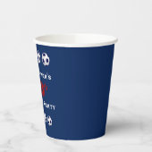 Voetbal Paper Cups, 60e verjaardag Party Paper Cup Papieren Bekers (Links)