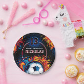 Voetbal-partij Papieren Bordje (Feest)