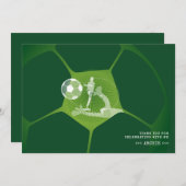 Voetbal Party Sport Game Dag Pitch Alle Leeftijd V Bedankkaart (Voorkant / Achterkant)