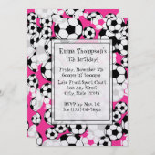 Voetbal Party Uitnodiging (Voorkant / Achterkant)