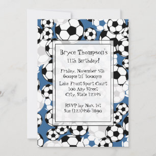 Voetbal Party Uitnodiging
