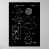 Voetbal Patent Art Poster (Voorkant)