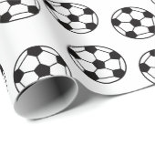 Voetbal Patroon Cadeaupapier (Rol Hoek)