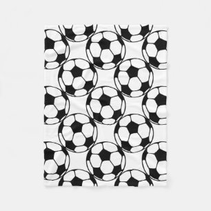 voetbal patroon fleece deken