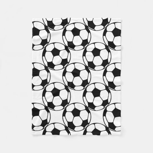 voetbal patroon fleece deken (Voorkant)