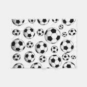 voetbal Patroon Fleece Deken (Voorkant (Horizontaal))