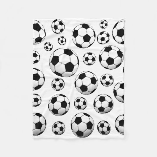 voetbal Patroon Fleece Deken (Voorkant)