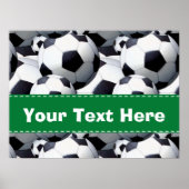 Voetbal Patroon Poster (Voorkant)
