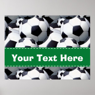 Voetbal Patroon Poster