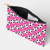 Voetbal Patroon roze Etui (Open)