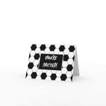 Voetbal Patroon Sjabloon Uitnodiging Kaart