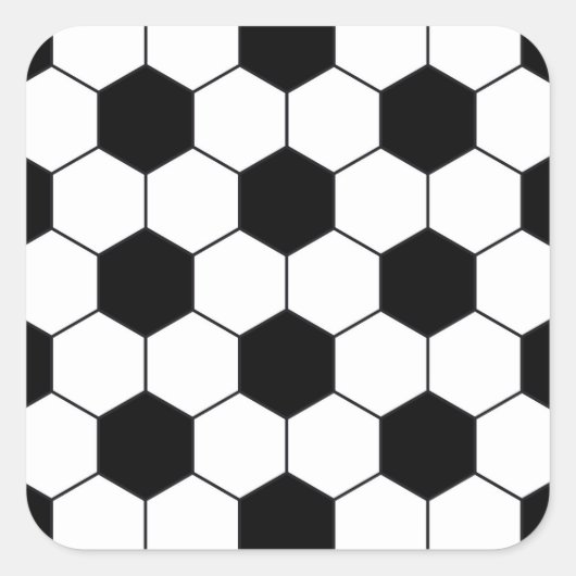 Voetbal Patroon Vierkante Sticker (Voorkant)